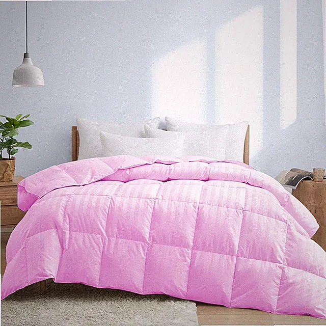 Amazing Down Alternative Comforter & Bedding Sets Pink Stripes Choose Item