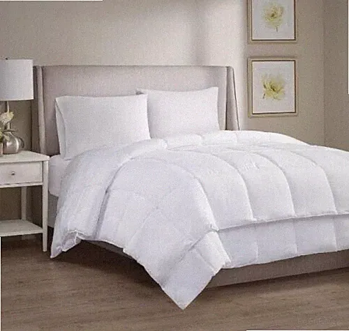 Charter Club Down Alternative Comforter Solid White Dual King Bedspread