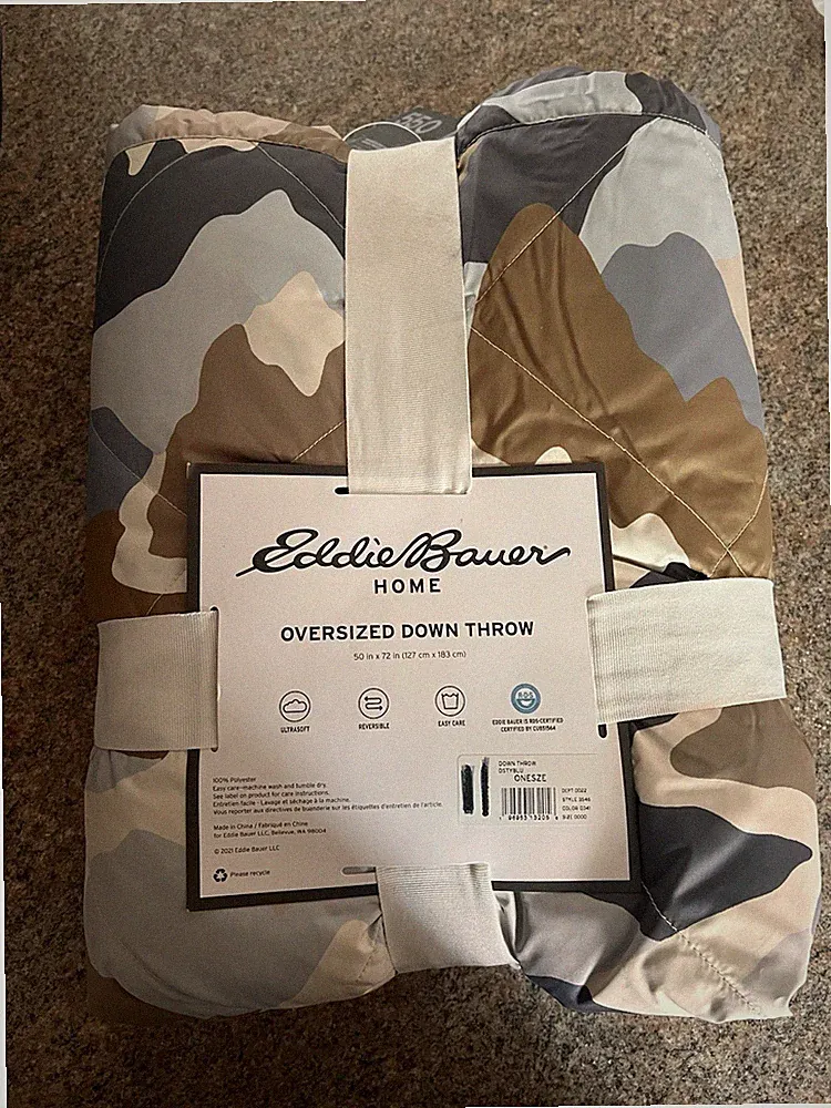 eddie bauer oversized down throw