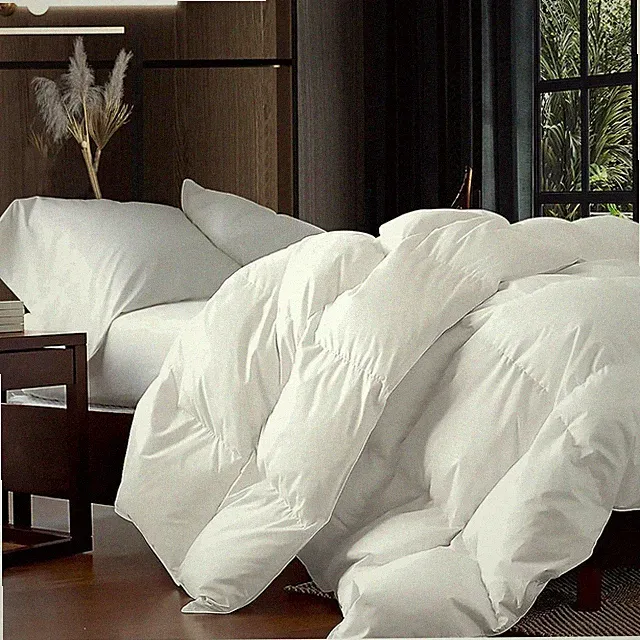 Luxury Full/Queen Down Comforter, 600TC Egyptian Cotton
