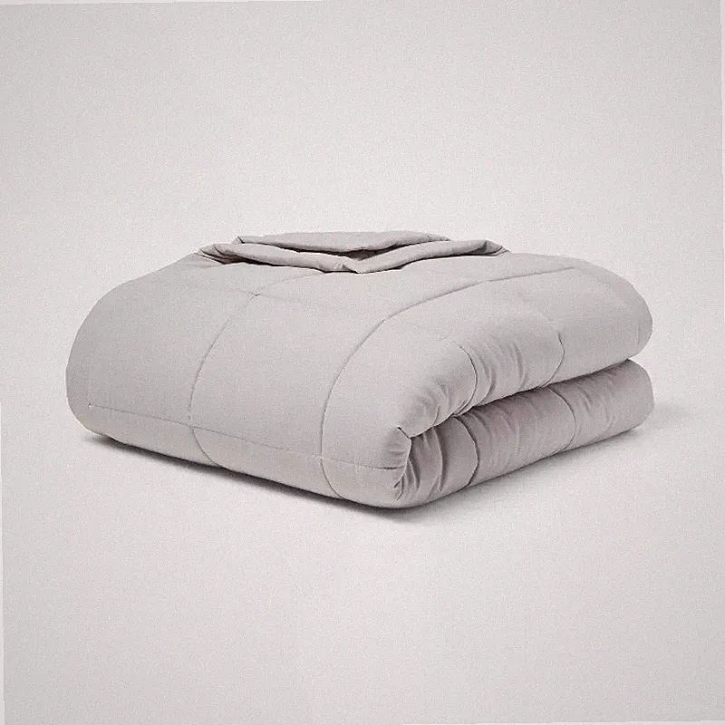 Quilted Down Alternative Bed Blanket - Room Size Full/Queen Color Gray